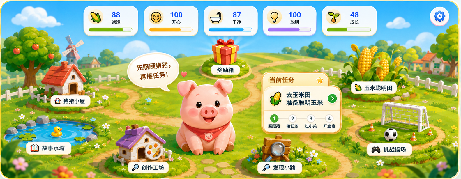 小猪农场美术场景